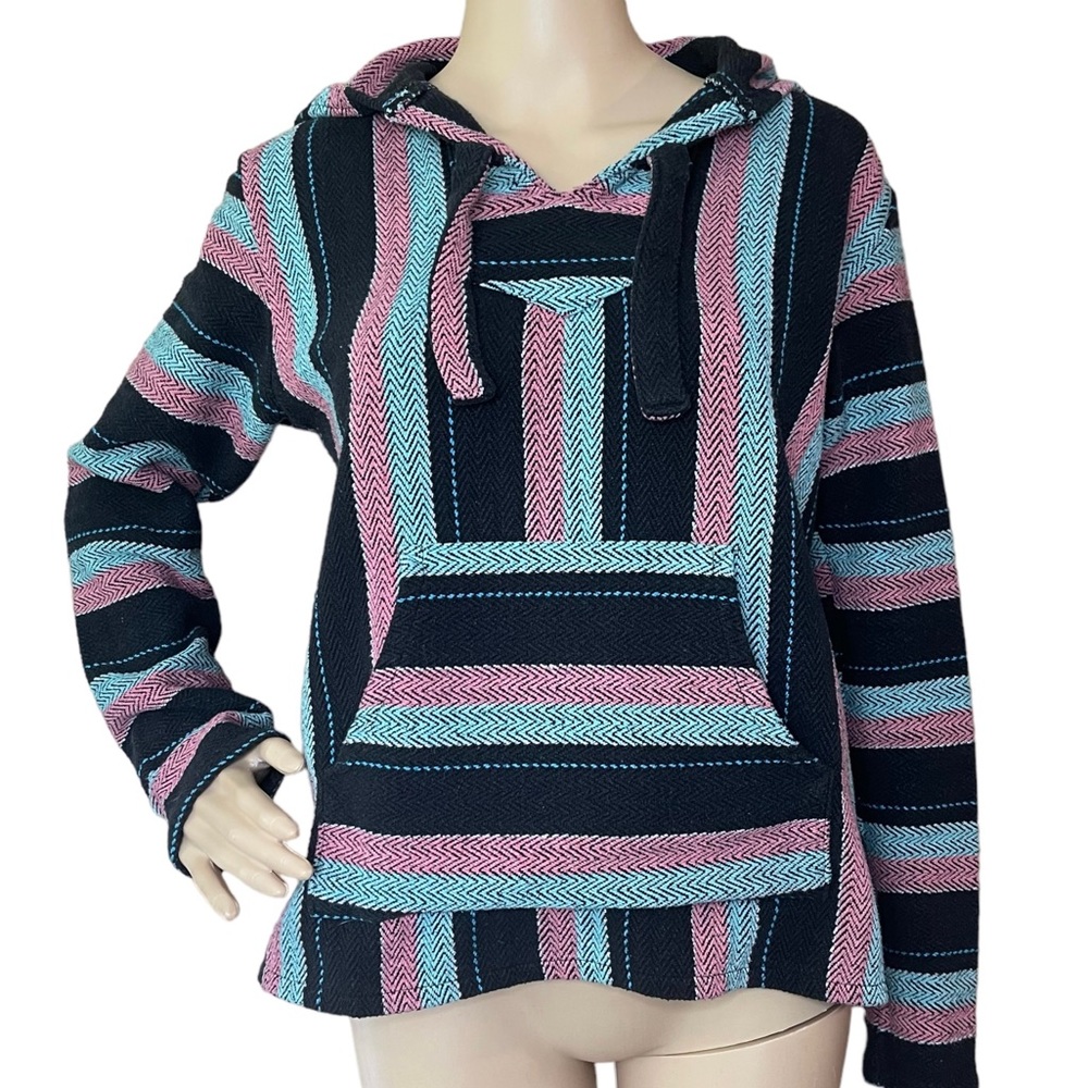 ORIGINAL SENOR LOPEZ M Baja Hoodie black stripe